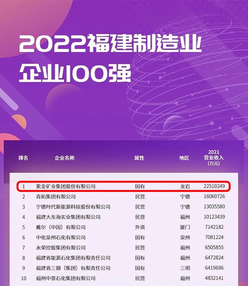 开云体育(中国)官方网站-开云 SPORTS蝉联福建制造业企业榜首